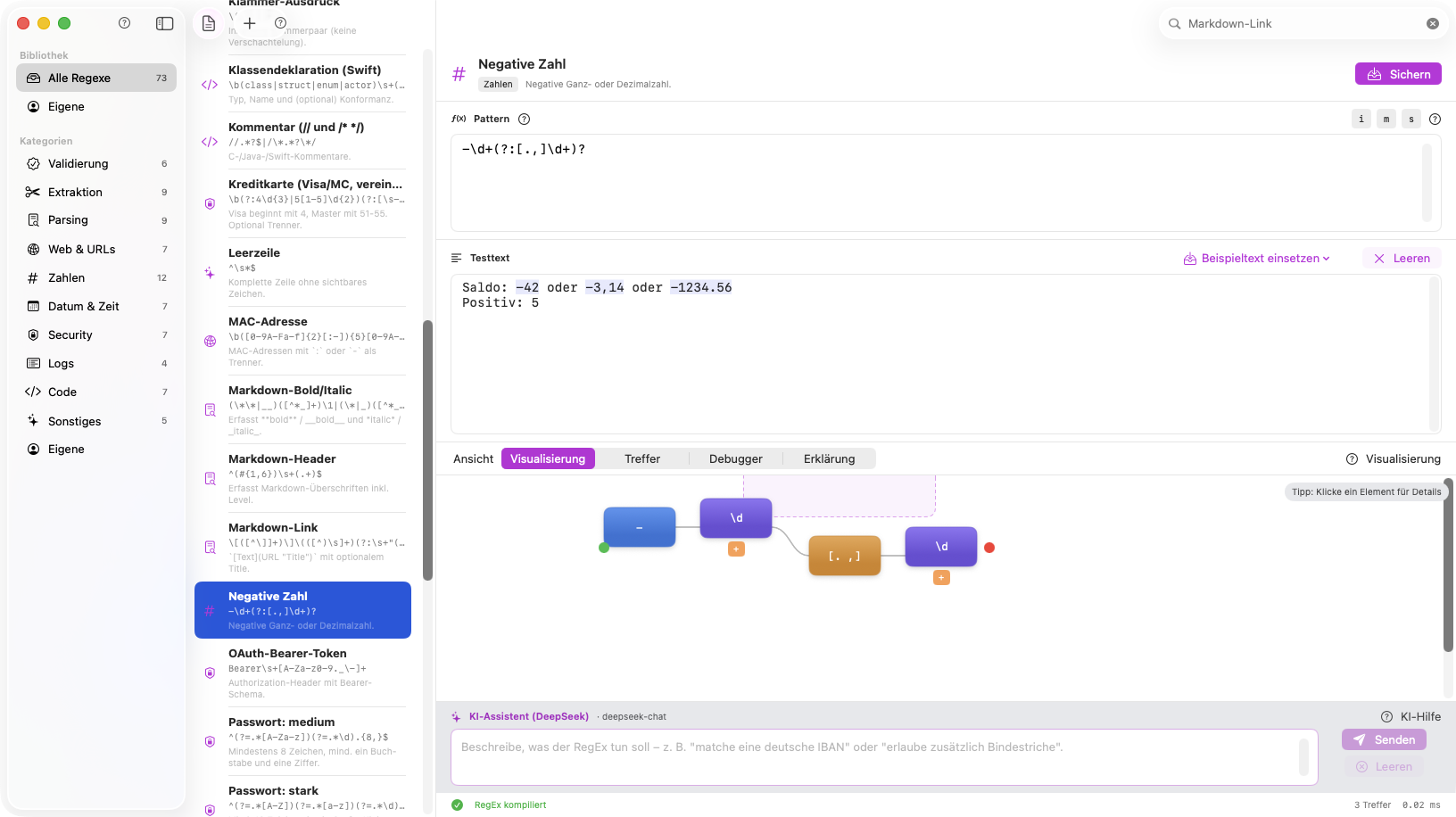 Visualisierung Markdown-Link