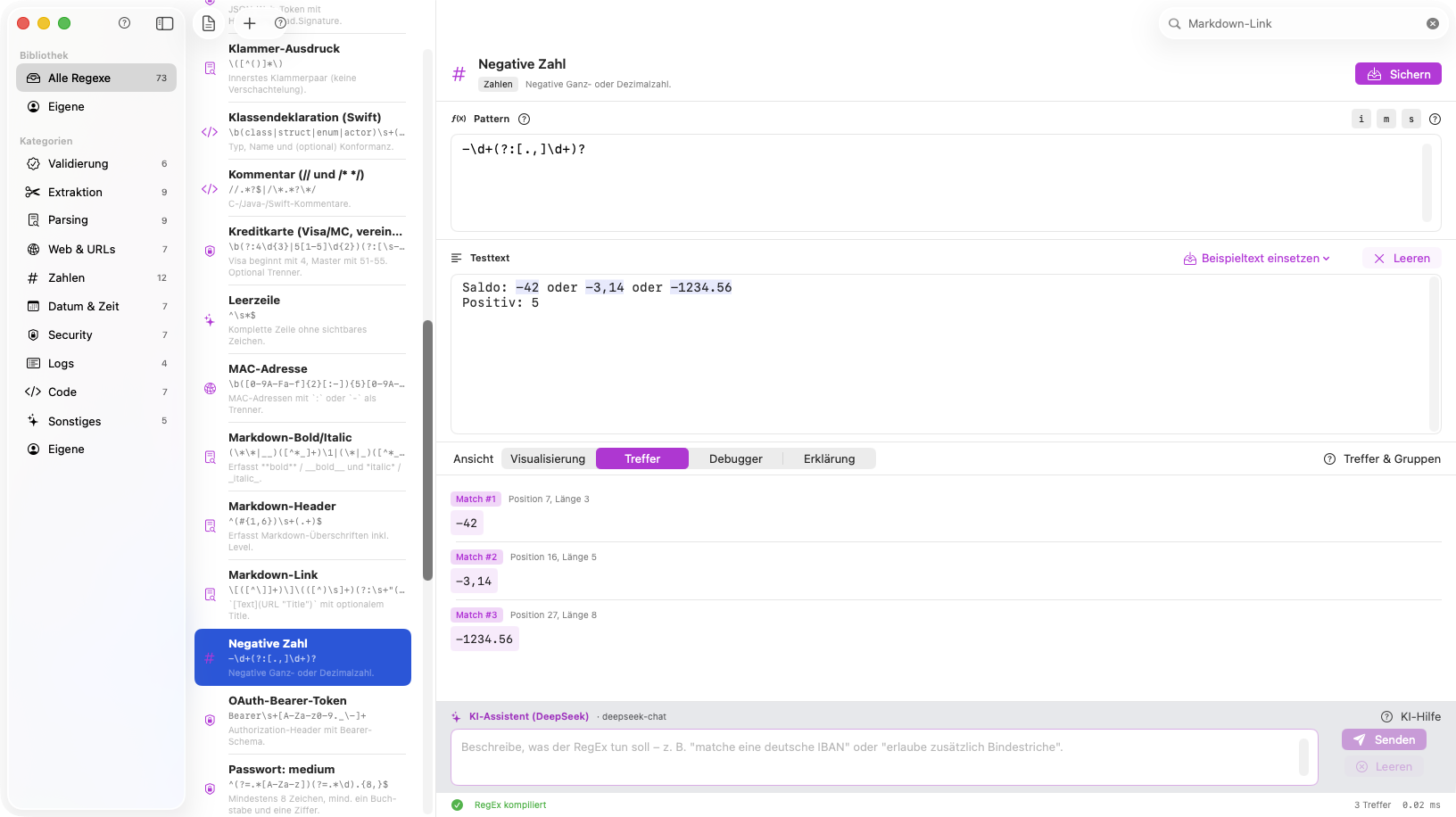 Treffer für Markdown-Link